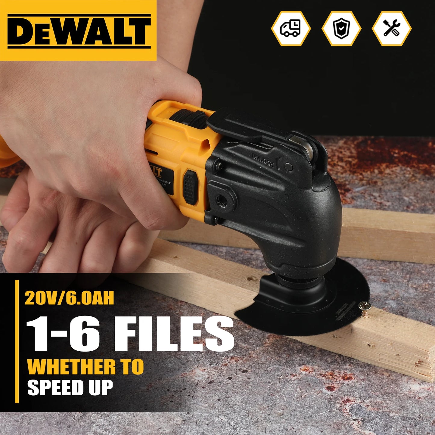 Dewalt Brushless Fast Release Oscillating Tool, Multifunctional Tool, Renewable Electric Cutting Machine