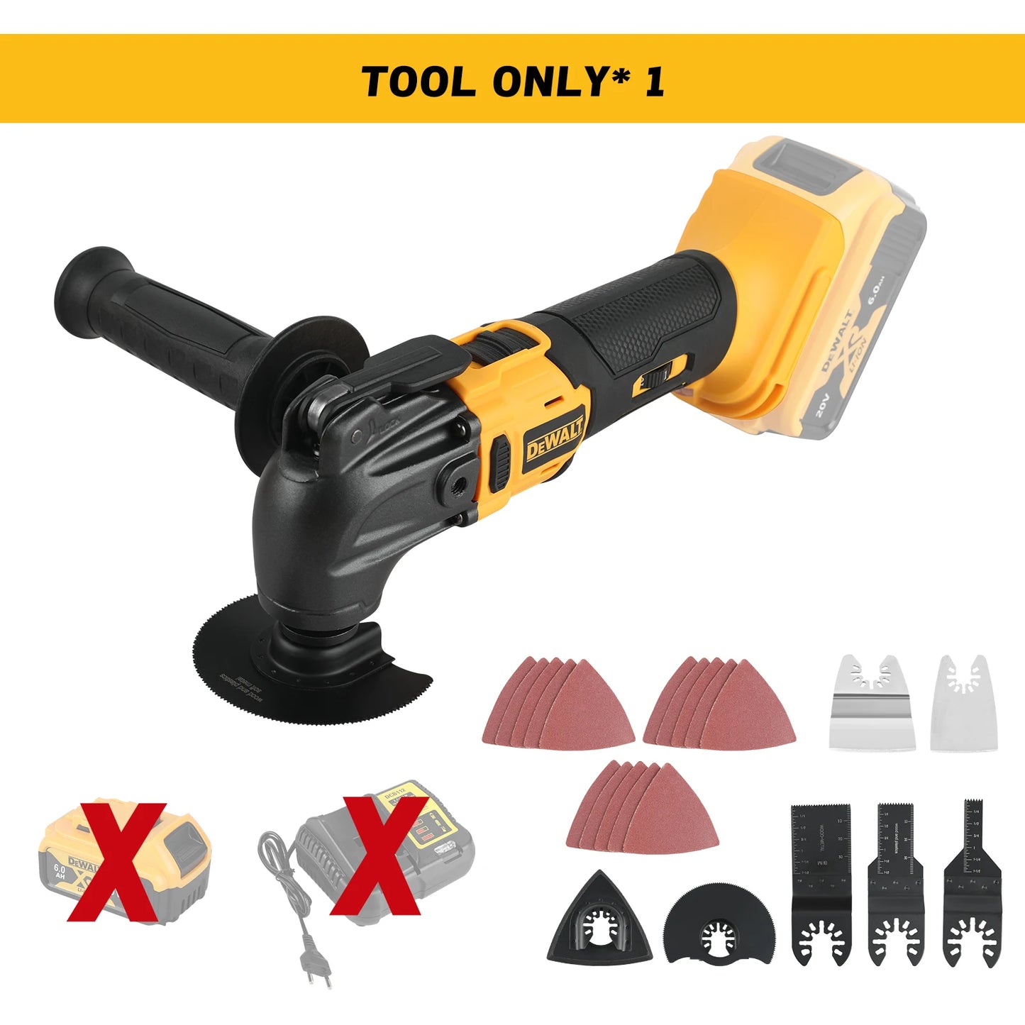 Dewalt Brushless Fast Release Oscillating Tool, Multifunctional Tool, Renewable Electric Cutting Machine