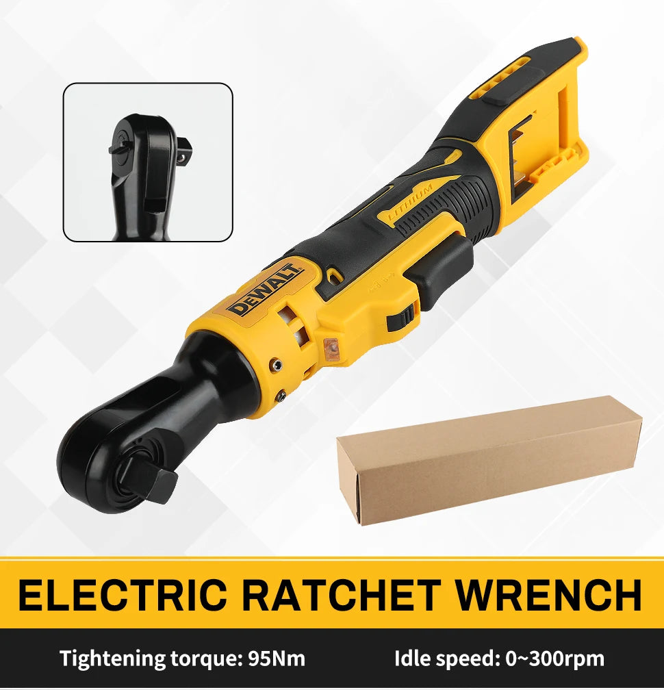 Dewalt 512， Llave de ángulo recto sin escobillas de 20 V - Torque alto 95 N, 2500 RPM, compacta para mantenimiento de automóvile