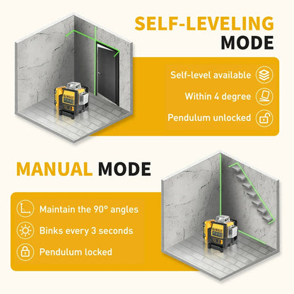 DeWalt laser level DW089LG laser 360 laser measuring tool construction laser Degree Professional Laser, Cordless/Rechargeable