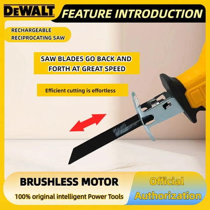 Dewalt 20V Brushless Electric 2800RPM Cordless Reciprocating Saw Saw Multifunctional Metal Wood Pipe Cutting Saw Power Tool