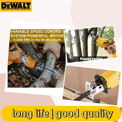 Dewalt 2800RPM 3999W Brushless Electric Saw 20V Cordless Electric Reciprocating Saw Metal Wood Pipe Cutting Saw Power Tools