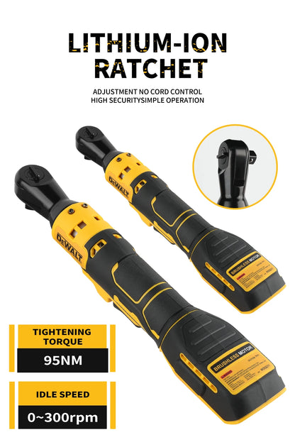 Dewalt 512， Llave de ángulo recto sin escobillas de 20 V - Torque alto 95 N, 2500 RPM, compacta para mantenimiento de automóvile