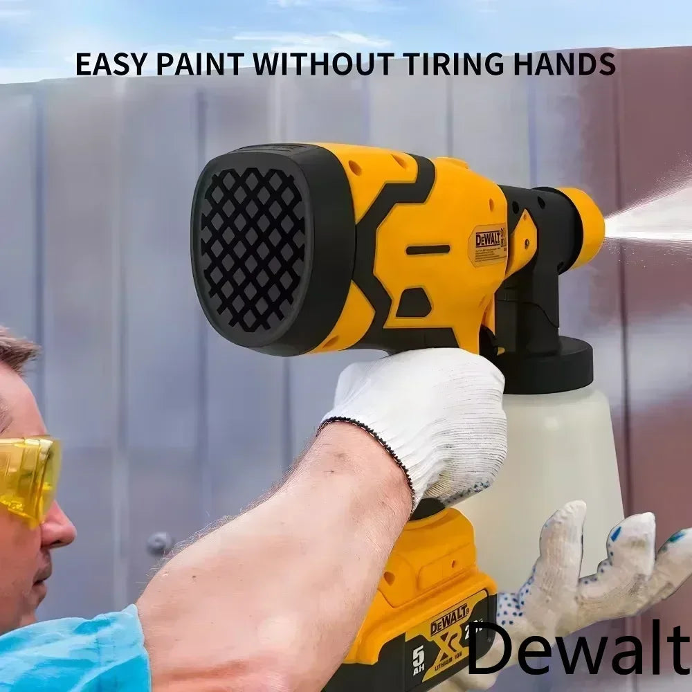 Dewalt 800ML Cordless Electric Spray Gun Portable Paint Sprayer High Power Auto Furniture Coating Airbrush For Dewalt Battery