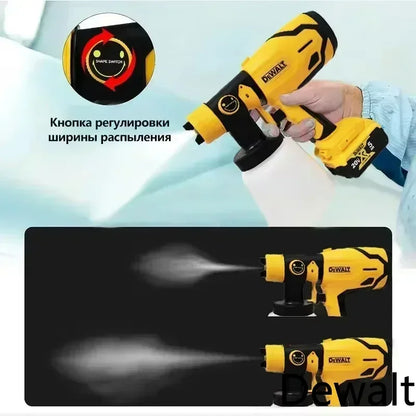 Dewalt 800ML Cordless Electric Spray Gun Portable Paint Sprayer High Power Auto Furniture Coating Airbrush For Dewalt Battery